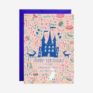 Which Way To the Castle Birthday Card