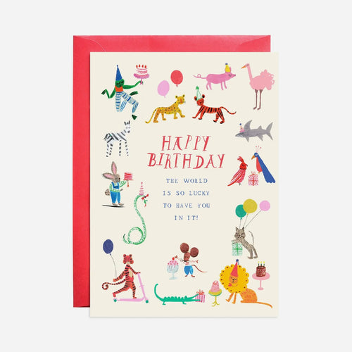 Party at the Zoo Card