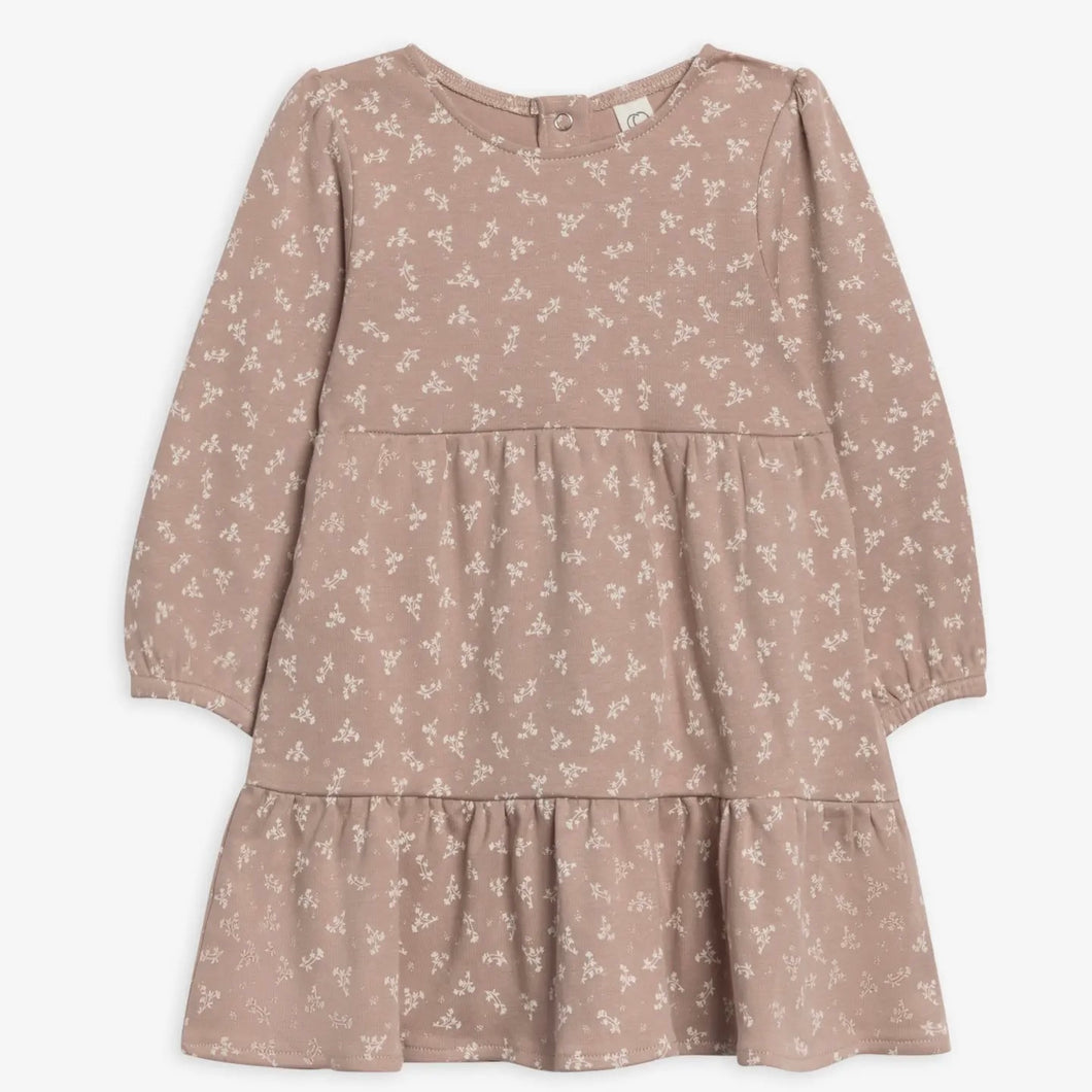 Sofia Long Sleeve Tiered Dress Wilda Floral / Wren | Colored Organics