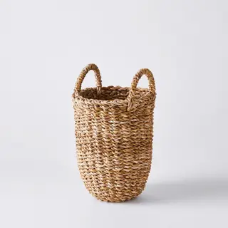 Handwoven Jute Flower Storage Basket