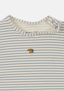 Stripe Blue Lemon Onesie | Konges Sløjd