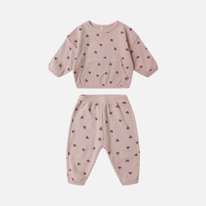 Waffle Slouch Set Hearts | Quincy Mae