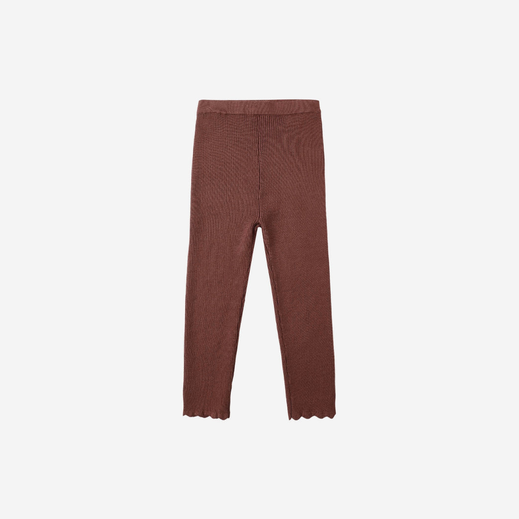 Ribbed Legging Burgundy | Rylee + Cru