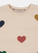 Lou Terry Sweatshirt Hearts | Konges Sløjd