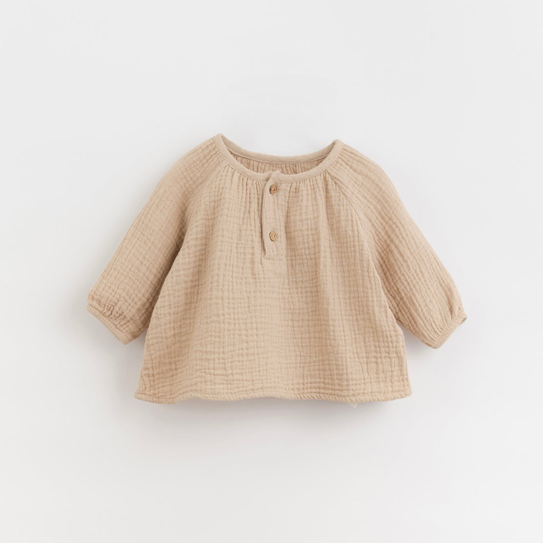Woven Button Blouse | Play Up