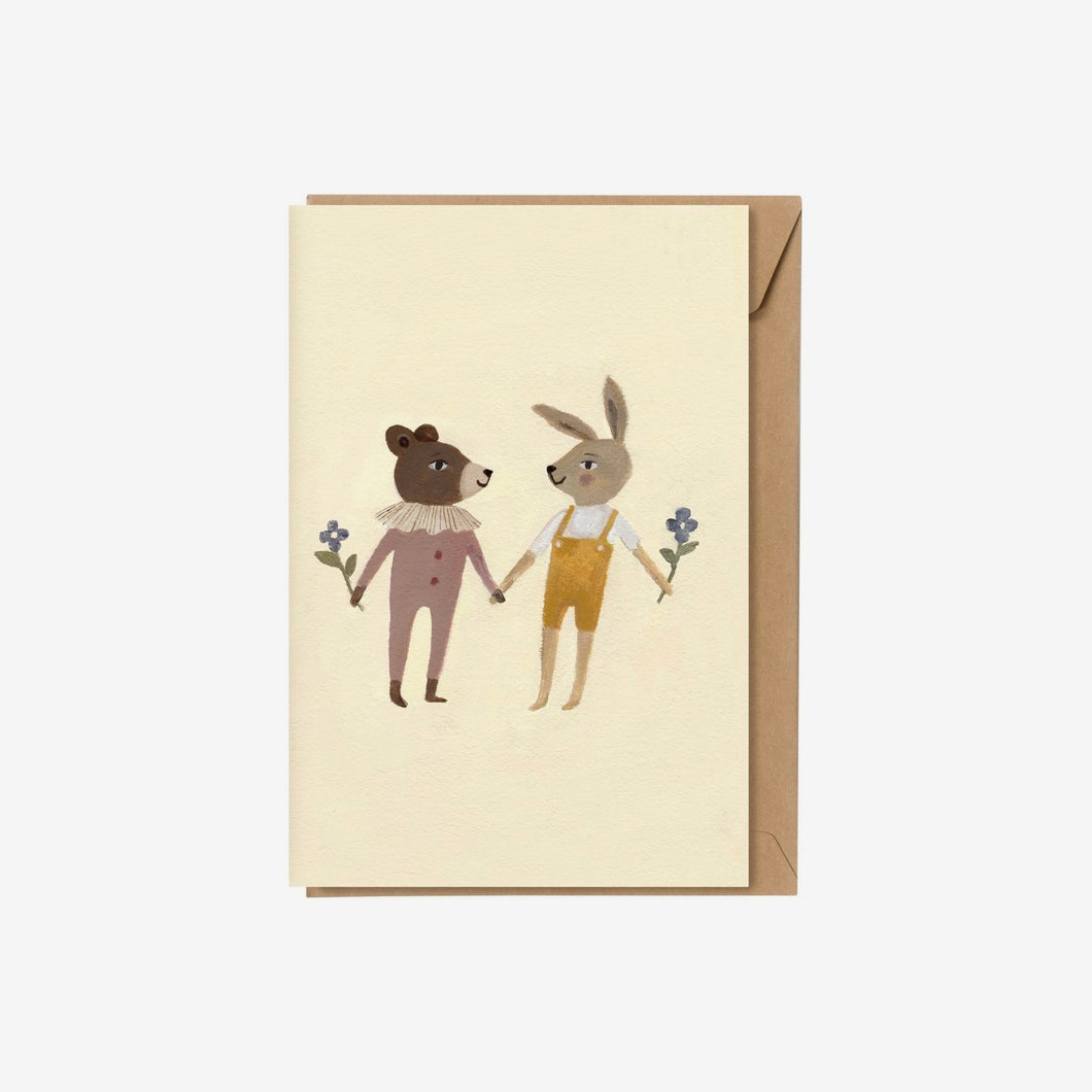 Teddy & Bunny Card