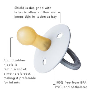 Bibs Natural Rubber Pacifier Blush