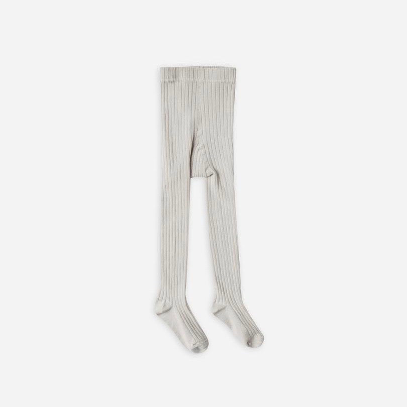 Solid Ribbed Tights Grey | Rylee + Cru